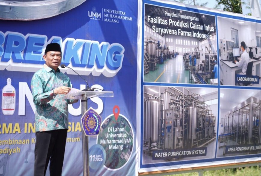 Muhadjir Effendy: Pabrik Infus Jadi Langkah Strategis Muhammadiyah Masuk Industri Kesehatan