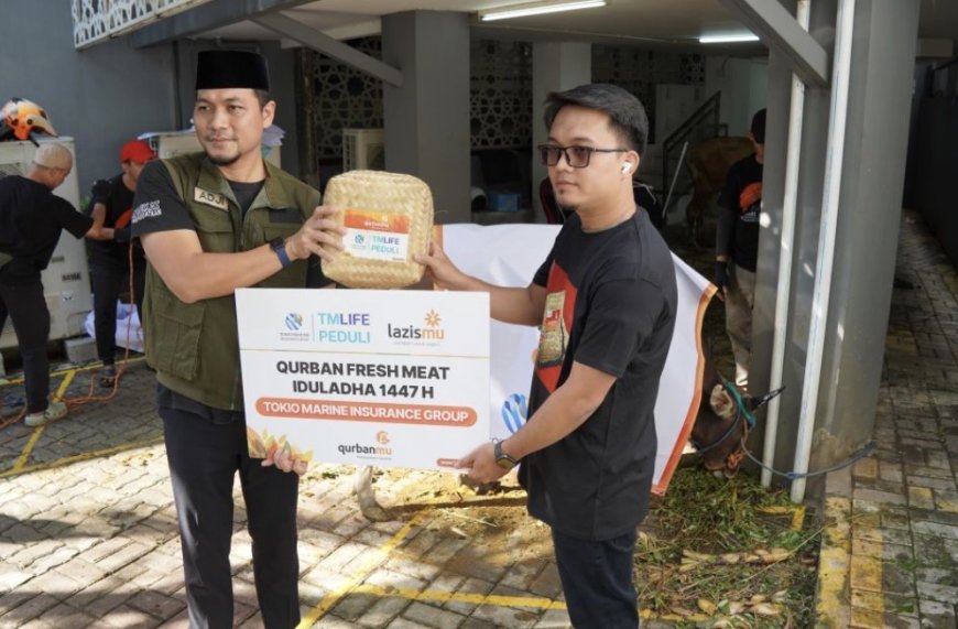 Tokio Marine dan Lazismu Salurkan Hewan Kurban untuk 750 Warga di Setiabudi Jakarta Selatan
