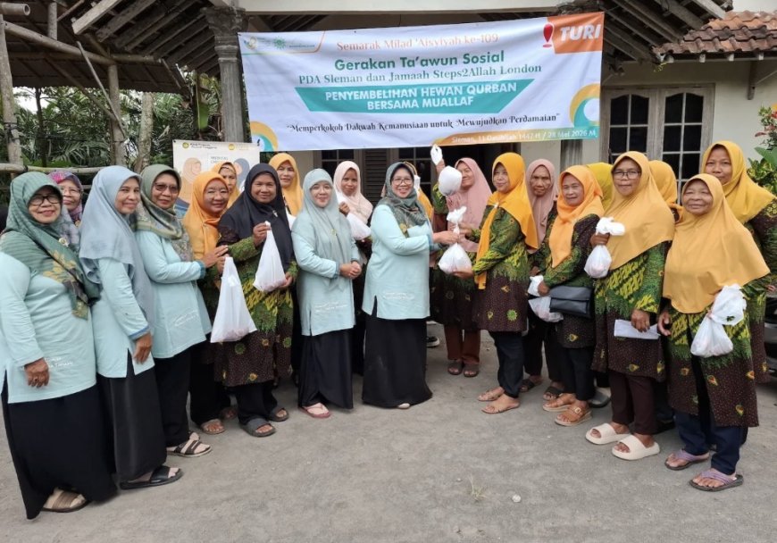 Mualaf Lereng Merapi Terima Kurban dari Lazismu, Perkuat Semangat Kebersamaan di Hari Raya