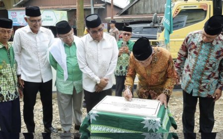 Haedar Nashir Tinjau Pedalaman Kalsel, Resmikan Pembangunan Gedung Dakwah Muhammadiyah di HSS dan HSU