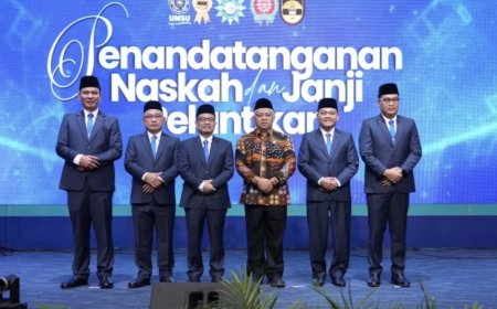 UMSU Lantik Empat Wakil Rektor 2026–2030, Siap Perkuat Riset, Digitalisasi, dan Internasionalisasi
