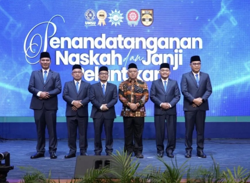 UMSU Lantik Empat Wakil Rektor 2026–2030, Siap Perkuat Riset, Digitalisasi, dan Internasionalisasi