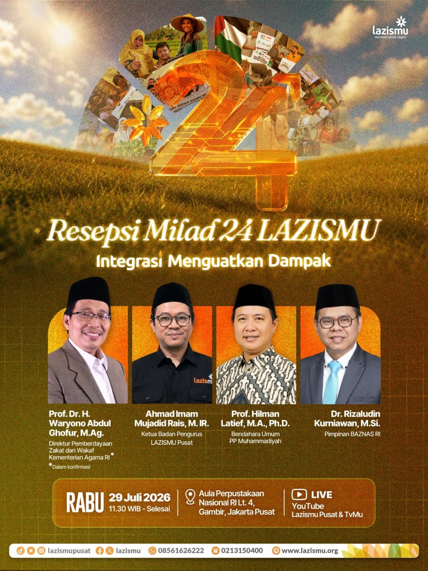 Milad Ke-24 Lazismu, Himpun Dana Rp792,9 Miliar pada 2025 dan Perkuat Integrasi Program Pemberdayaan