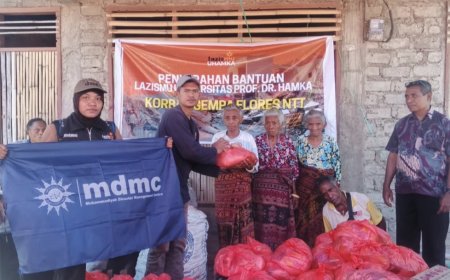 Lazismu dan BEM Uhamka Galang Dana untuk Penyintas Gempa NTT