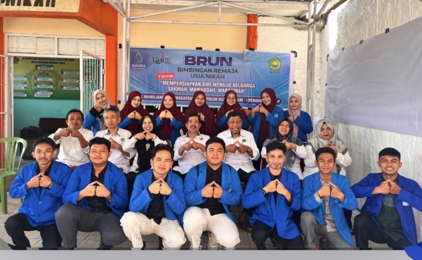 16 Mahasiswa Unismuh Makassar Ikuti Bimbingan Remaja Usia Nikah di KUA Mamajang