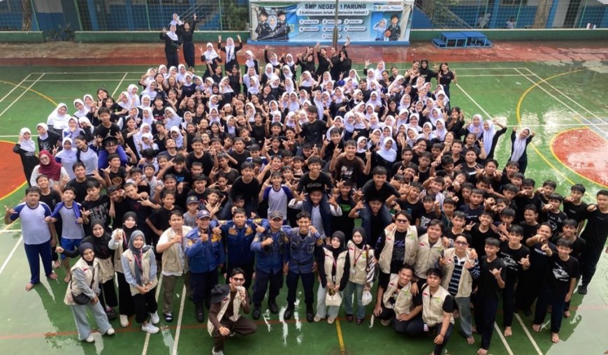 KKN 43 UMJ Bekali Siswa SMPN 1 Parung Pengetahuan Keselamatan Kebakaran