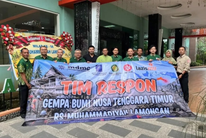 Tim Medis Muhammadiyah Lamongan Dikirim ke Flores untuk Bantu Korban Gempa