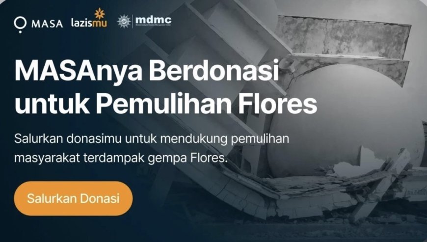 Muhammadiyah Perluas Donasi Gempa Flores Lewat Aplikasi MASA
