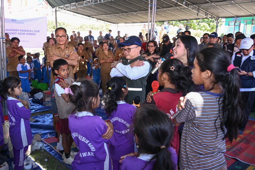 Pulihkan Mental Korban Gempa NTT, Kemendikdasmen dan HIMPSI Gelar Tenda Gembira hingga Pendampingan Guru