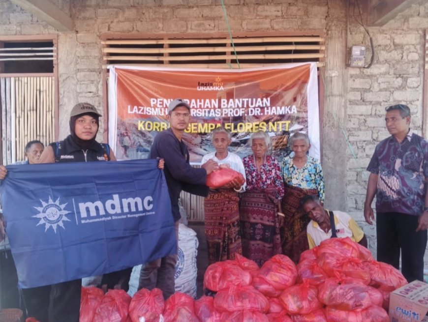 Lazismu dan BEM Uhamka Galang Dana untuk Penyintas Gempa NTT
