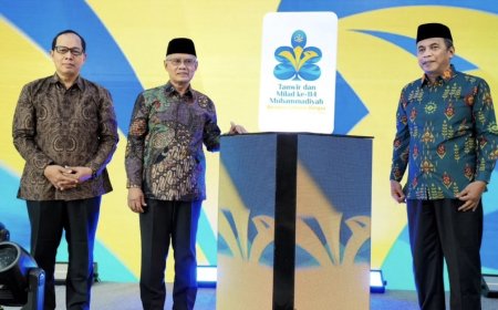 Usung Corak Postmodern dan Daun Kelor, Haedar Nashir Luncurkan Logo Tanwir dan Milad ke-114 Muhammadiyah