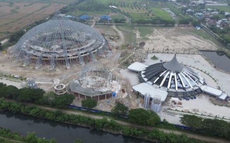 Jelang Muktamar ke-49 Muhammadiyah, Pembangunan Auditorium Berkemajuan UMSU Tembus 75 Persen