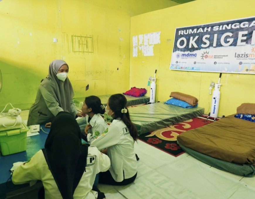 Karhutla Kalimantan Memburuk, Rumah Oksigen Muhammadiyah Layani Puluhan Warga