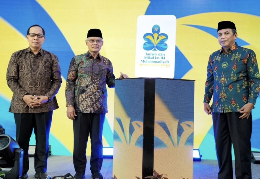 Usung Corak Postmodern dan Daun Kelor, Haedar Nashir Luncurkan Logo Tanwir dan Milad ke-114 Muhammadiyah