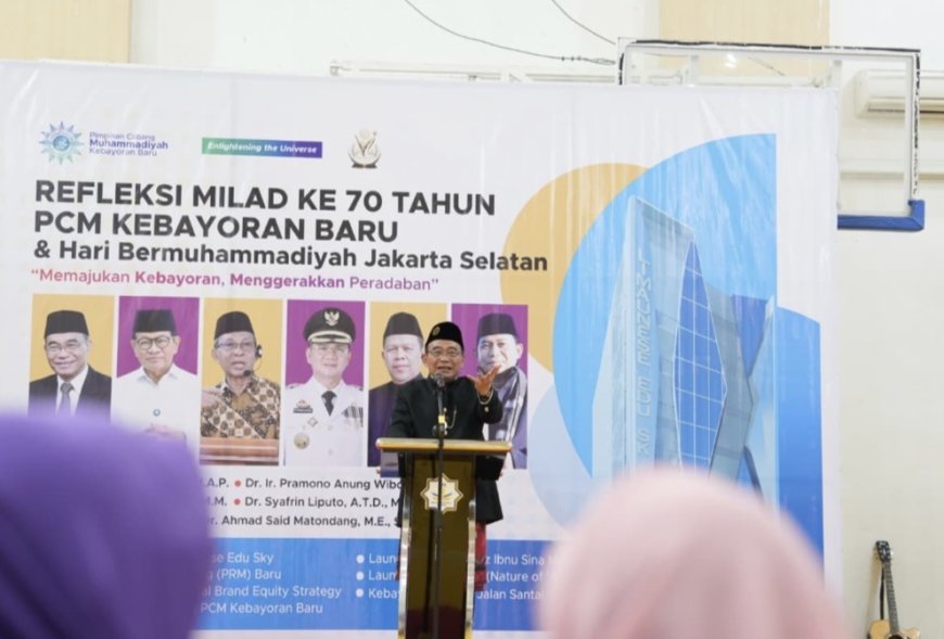 Refleksi Milad ke-70 PCM Kebayoran Baru, Muhadjir Effendy Minta Muhammadiyah Kuasai Ruang Perkotaan