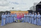 Mahasiswa UMSU Bawa Annisa Rebana London Pukau Pengunjung World Halal Food Festival di Inggris