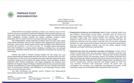 Muhammadiyah Terbitkan Surat Pernyataan Tentang Kebakaran Hutan dan Lahan Tahun 2026