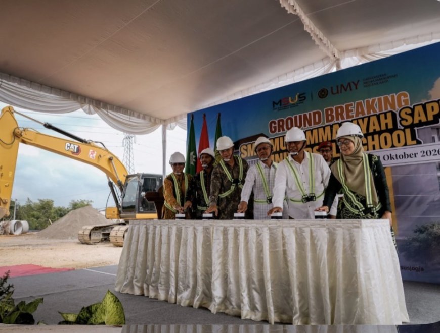Haedar Nashir Groundbreaking SMP Muhammadiyah Sampen Universal School Sleman