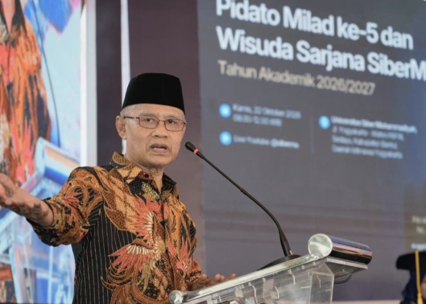 Milad Ke-5 dan Wisuda Ke-2 Sibermu, Haedar Nashir Dorong Perluasan Akses Pendidikan Digital