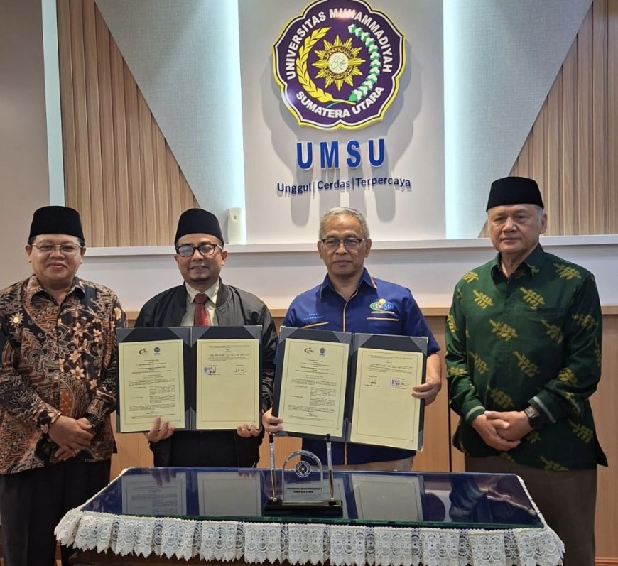 Sambut Muktamar ke-49, UMSU dan TVMu Teken MoU Siaran Digital Terestrial di Sumatera Utara