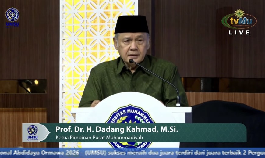 Hadiri Wisuda UMSU, Dadang Kahmad Titip Tiga Amanat Penting PP Muhammadiyah