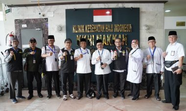 Tinjau Klinik Kesehatan Haji, Rombongan Amirul Hajj Apresiasi Pelayanan yang Sangat Baik