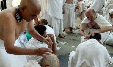 Reportase Ichan Marsha dari Tanah Suci: Jemaah Haji Saling Gunduli Rambut