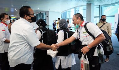 Sambut Kepulangan Petugas Haji, Menag: Apresiasi Tinggi Kepada Mereka