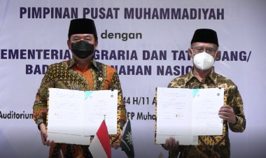 Jaga Seluruh Aset, PP Muhammadiyah Teken MoU dengan Kementerian ATR/BPN