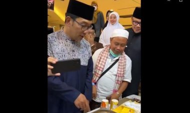 Ridwan Kamil Bertemu Bala-bala Saat Laksanakan Haji