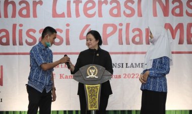 Puan Maharani Lakukan Sosialisasi 4 Pilar di SMK Muhammadiyah II Kota Bandar Lampung