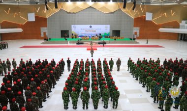 Seribu Personel SapaMu Laksanakan Apel dan Simulasi Pengamanan Pembukaan Muktamar ke-48