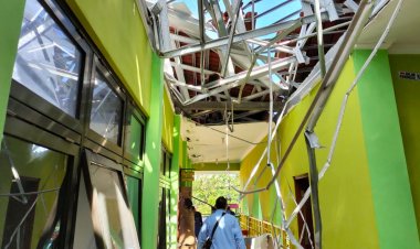 Majelis Dikdasmen Tinjau Atap Sekolah Muhammadiyah di Gunungkidul yang Runtuh