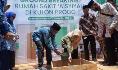 Siti Noordjannah Lakukan 'Ground Breaking' Pembangunan Rumah Sakit di Kulonprogo