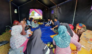 Relawan Muhammadiyah Berikan Pendampingan Psikososial Kepada Penyintas Gempa Cianjur