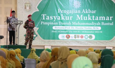 Dihadiri Haedar Nashir, PDM Bantul Gelar Tasyakur Muktamar