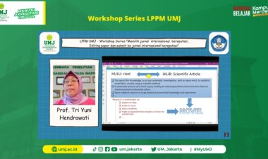 LPPM UMJ Tingkatkan Jumlah Publikasi IImiah Jurnal Internasional Bereputasi dengan Gelar Workshop bagi Dosen