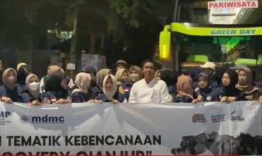 Rektor UMP Lepas Mahasiswa KKN Tematik Kebencanaan Recovery Cianjur
