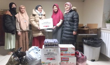 Datangi KBRI Ankara, PCIM Turki Salurkan Bantuan untuk Penyitas Gempa Turki