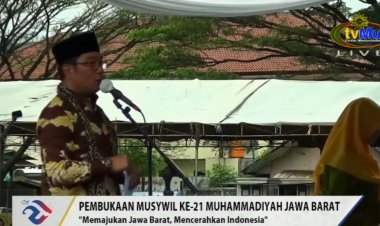 Ridwan Kamil Ucapkan Selamat atas Terselenggaranya Musywil Muhammadiyah Jabar ke-21