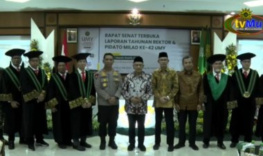 UMY Gelar Rapat Senat Terbuka Laporan Tahunan Rektor dan Pidato Milad ke-42
