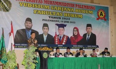 Fakultas Hukum UM Palembang Gelar Yudisium, Diikuti 234 Sarjana Baru