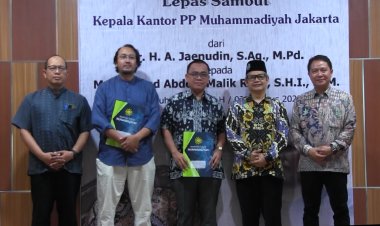 Lepas Sambut Kepala Kantor PP Muhammadiyah Jakarta dari Jaenudin kepada Malik Rizal