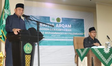 Ketua PWM Sumsel Ajak Dosen dan Karyawan Berbangga Jadi Bagian Keluarga Besar UM Palembang