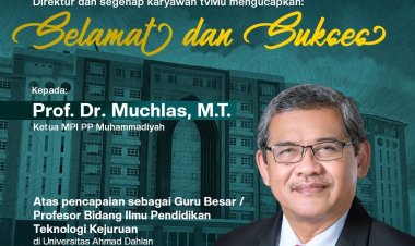 Raih Gelar Profesor, Muchlas MT Jadi Guru Besar Bidang Ilmu Pendidikan Teknologi Kejuruan