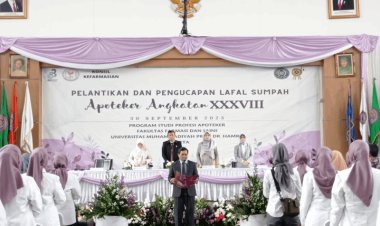 Fakultas Farmasi dan Sains Uhamka Lakukan Pelantikan dan Sumpah Apoteker ke-38