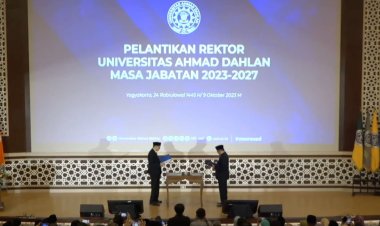 Muchlas MT Dilantik Jadi Rektor Universitas Ahmad Dahlan 2023-2027