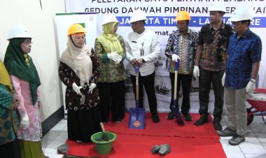 'Aisyiyah Jakarta Timur Lakukan Peletakan Batu Pertama Pembangunan Gedung Dakwah dan Griya Lansia