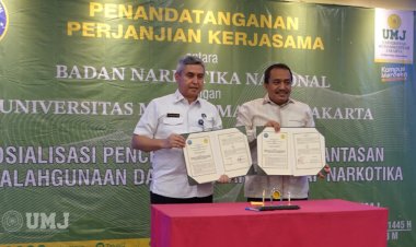 UMJ Teken MoU dengan BNN Terkait Pencegahan dan Pemberantasan Narkotika