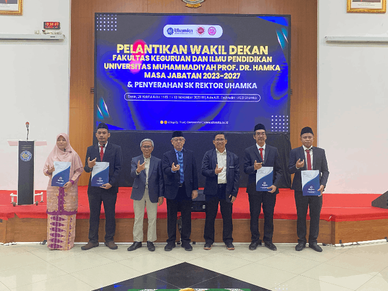 Rektor Uhamka Lantik Wakil Dekan Fakultas Keguruan dan Ilmu Pendidikan Masa Jabatan 2023-2027